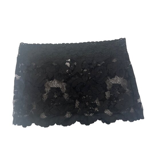 Victorias Secret Black Lace Two-Piece Skirt & Crop Top Set - Picture 5 of 7